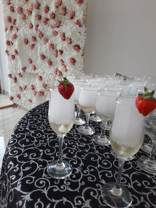 Fum greu dansul mirilor gheata carbonică artificii cabină foto