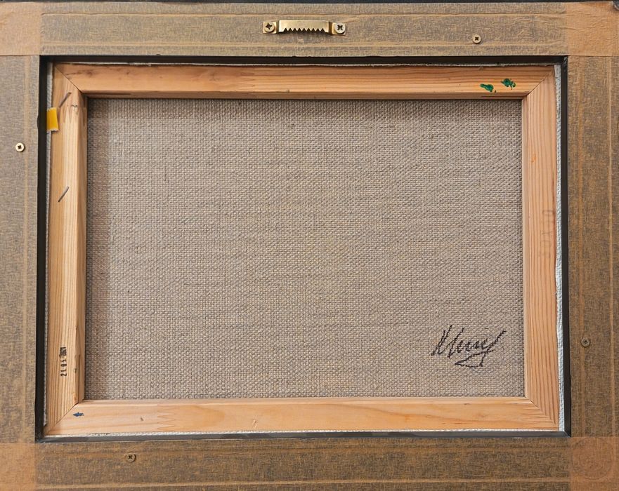 Абстрактна картина масло върху ленено платно размери 40/30 см.