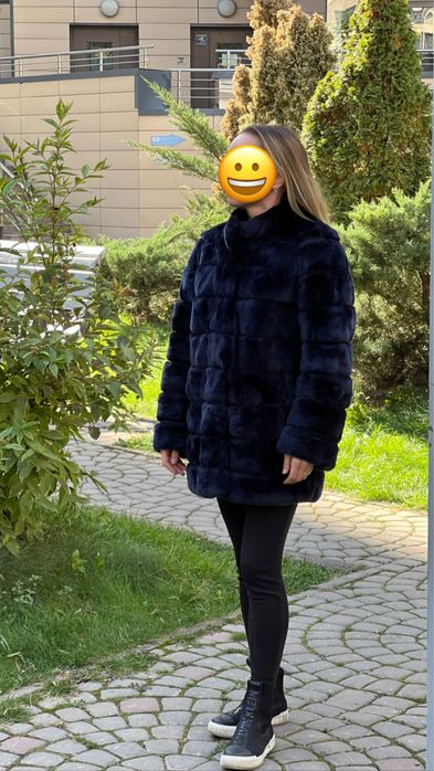 Шуба кролик двухсторонняя