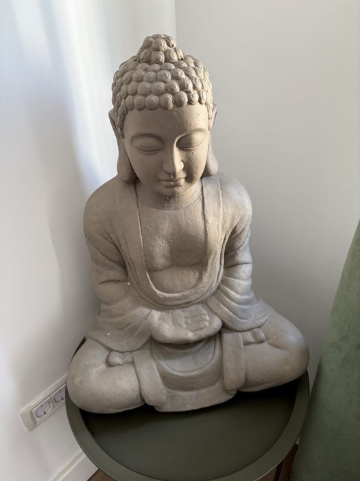 Statueta Buddha, aprox 65 cm in inaltime, gri