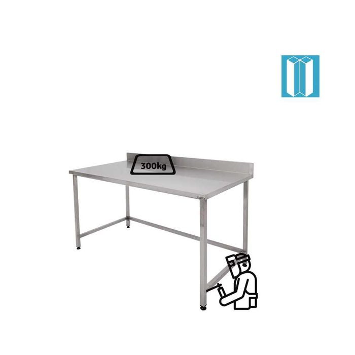 Работна маса от неръждаема стомана TB L70