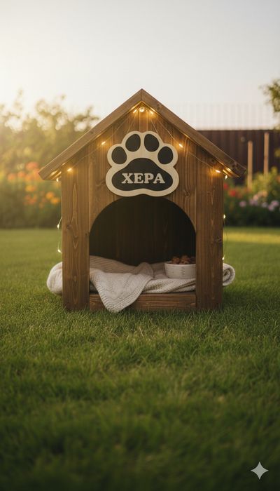 Персонализирана дървена табела "Лапа"