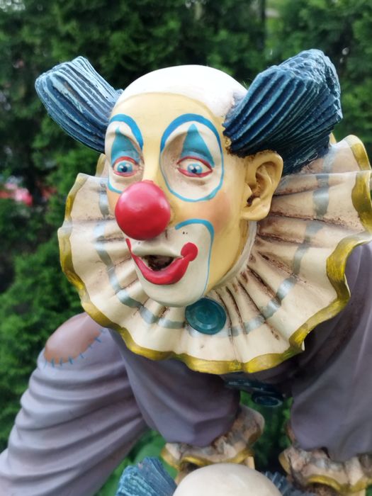 Колекционерска двойна фигура на клоун на  Jun Asilo от 1996