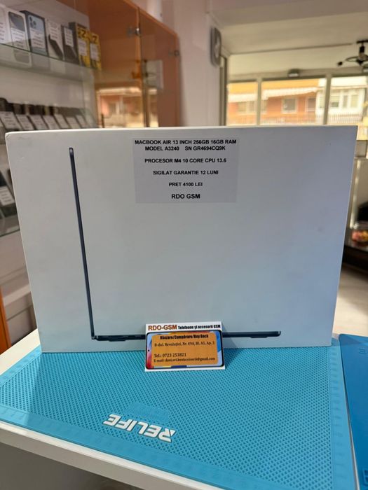 MacBook Air 13 256gb M4 16Gb Ram Sigilat/Garantie