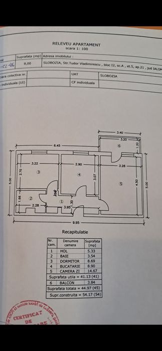Apartament 2 camere langa scoala nr 2