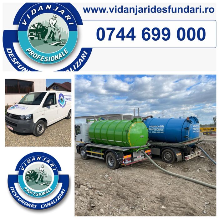 Vidanjare profesionala  si desfundare canalizare