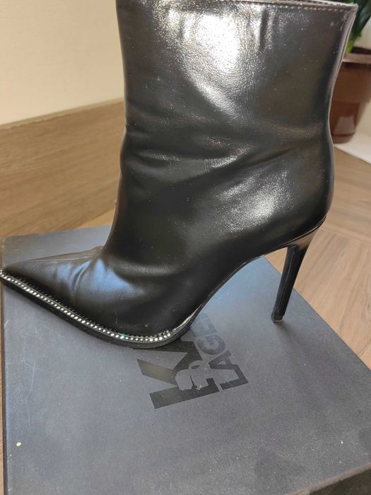 кожени боти zara