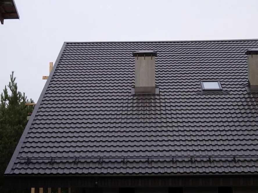 Металлическая черепица панорама