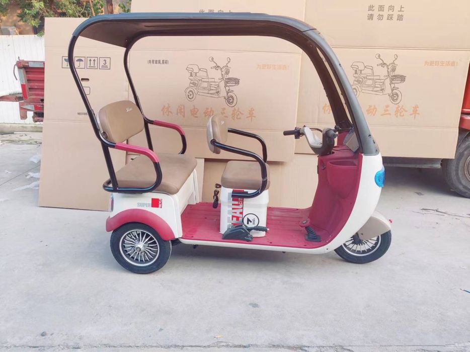 Электротрицикл рикша с крышей SK X8 / Новое в упаковке!