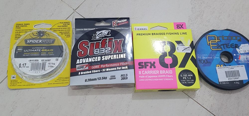 Fir textil pescuit(sufix,spiderwire,pontoon 21)