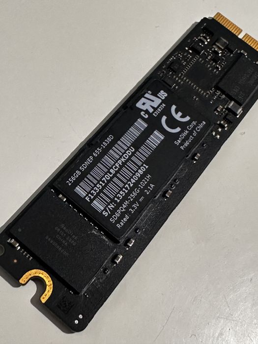 Hdd Ssd 256Gb sandisk apple macbook pro
