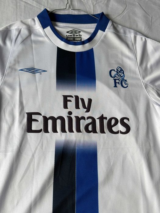 Tricou Mutu Chelsea away alb fotbal