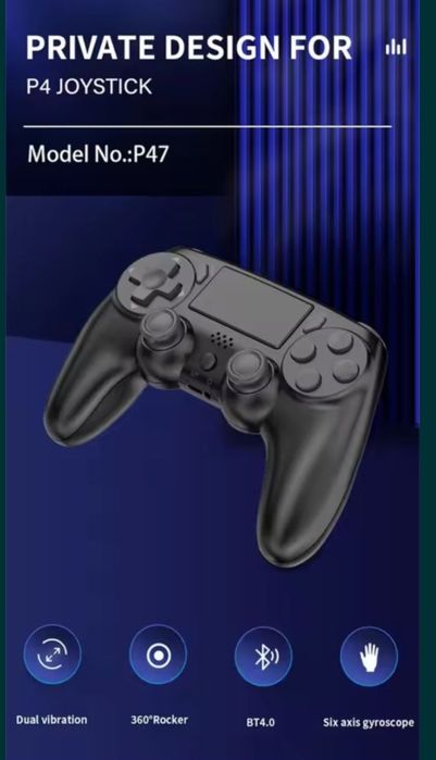 Gamepad PS3 PS4 PC , Joystick Bluetooth Gamepad compatibil PS4 și PC