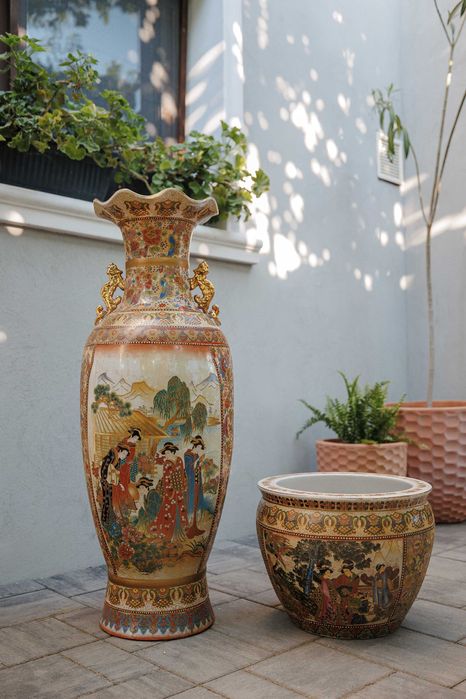 Vaza chinezeasca mare din portelan