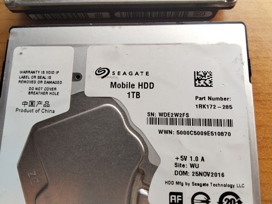 хард дискове за лаптопи , по 1000GB с натрупани грешки на изгодна цена