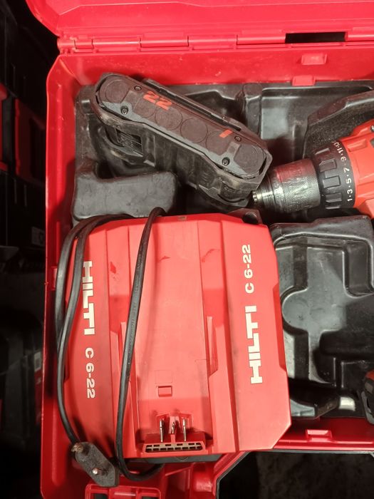 Filetanta hilti sf6 22 nuron ,cutie,2 baterii,incarcator