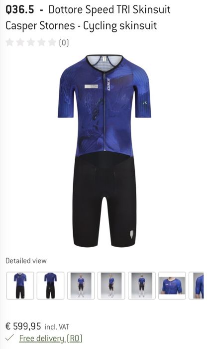 Trisuit Q36.5 - Dottore Speed TRI Skinsuit Casper Storne triathlon/triatlon