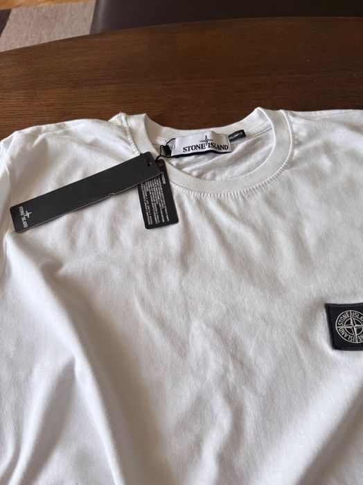 Оригинална тениска Stone Island бяла