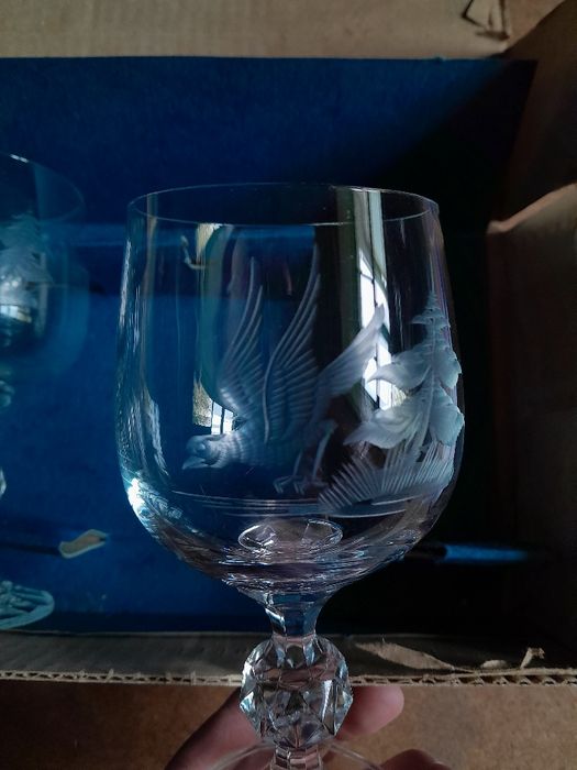 Бокалы из чешского хрусталя CLAUDIA (серия «Фазан»)