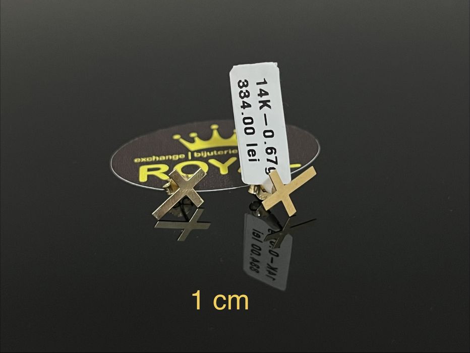 Bijuteria Royal CB : Cercei dama aur nou 14k 0,67gr