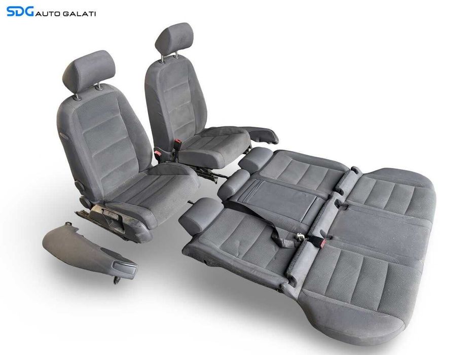 Interior Complet Textil Scaun Stanga Dreapta Bancheta cu Sezut Spatar Volkswagen Golf 5 Hatchback Scurt 2004 - 2008 [LC3327]