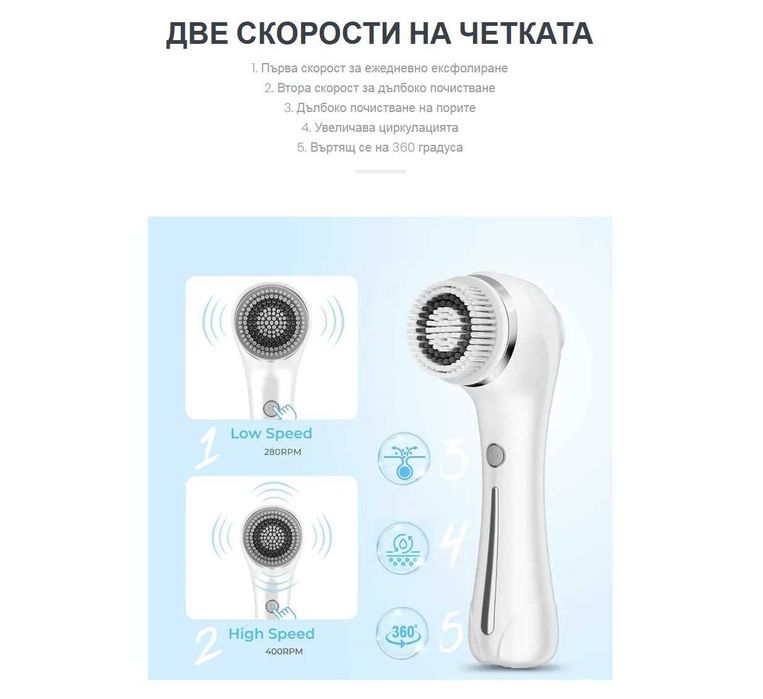 Уред за професионално почистване на лице