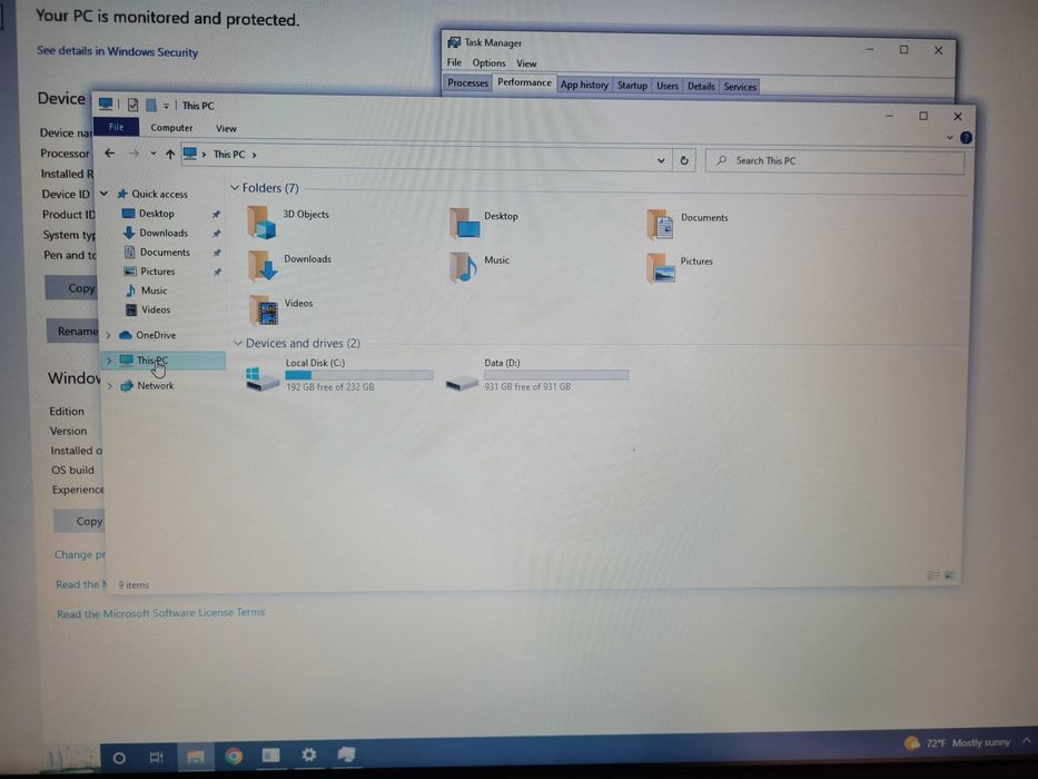 Лаптоп Lenovo B50-80, 15.6',  8 GB RAM, 256 GB SSD , 1 TB HDD, 2 Core