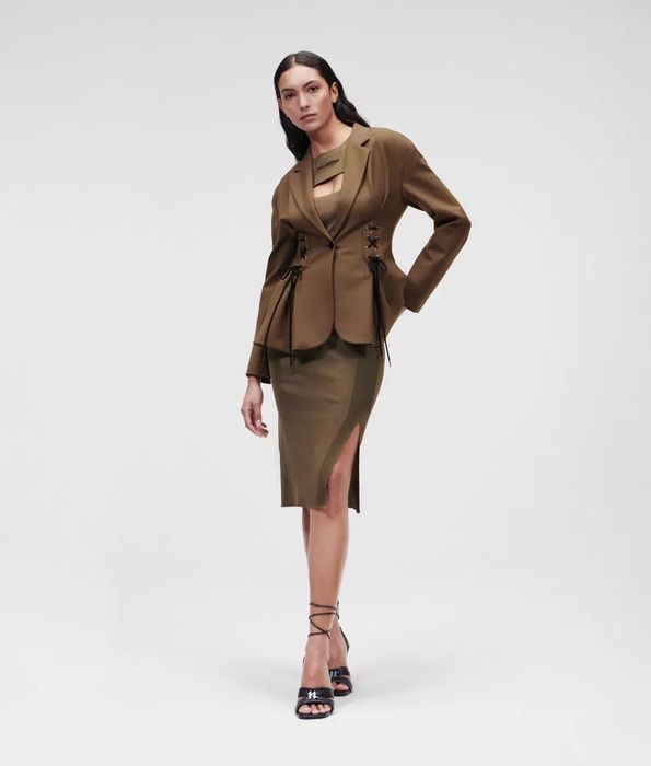 Karl Lagerfeld : Studio Blazer Lacing - НОВО Спортно сако Л / Оригинал