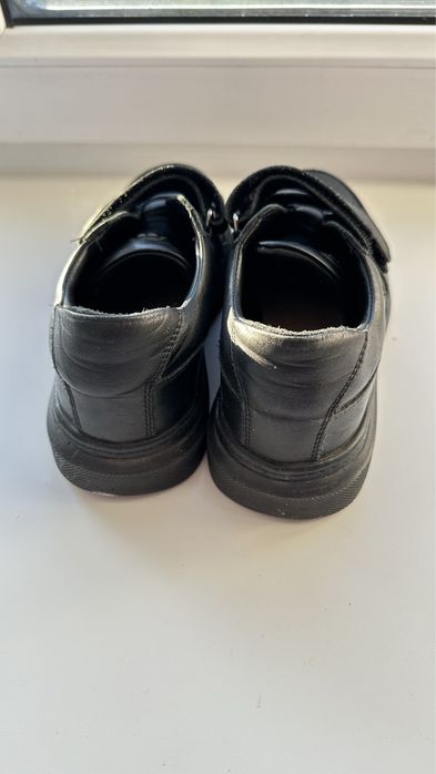 Туфли черные кожаные