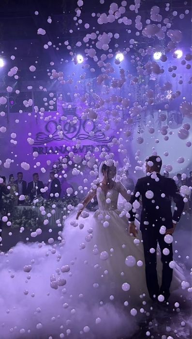 Fum greu,Artificii și Masina Baloane cu Fum pentru dansul mirilor