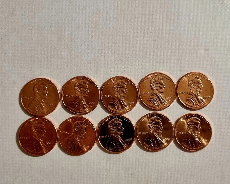 Монеты 1 цент США