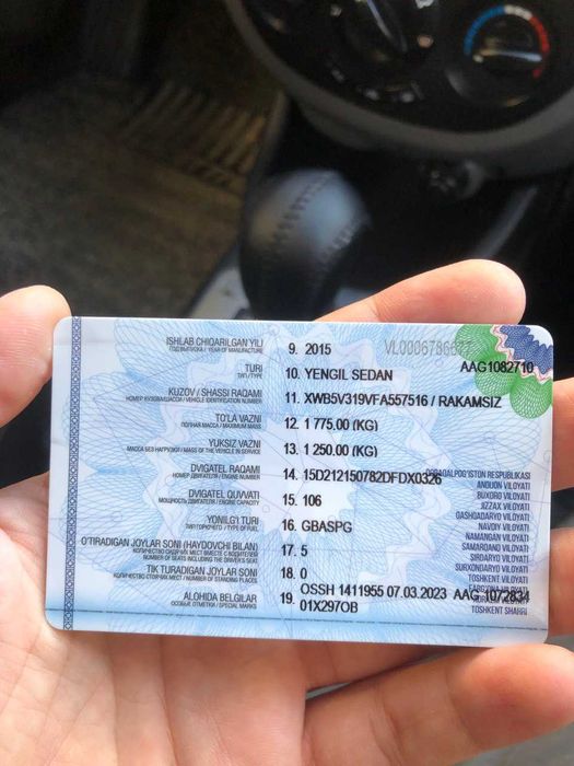 Gentra 2015 Qora 1 evro