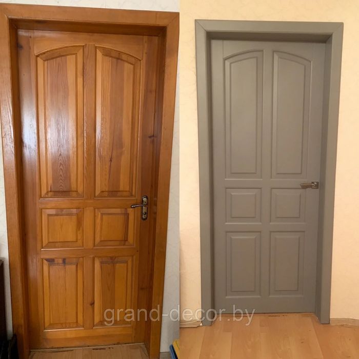 Покраска двери реставрация