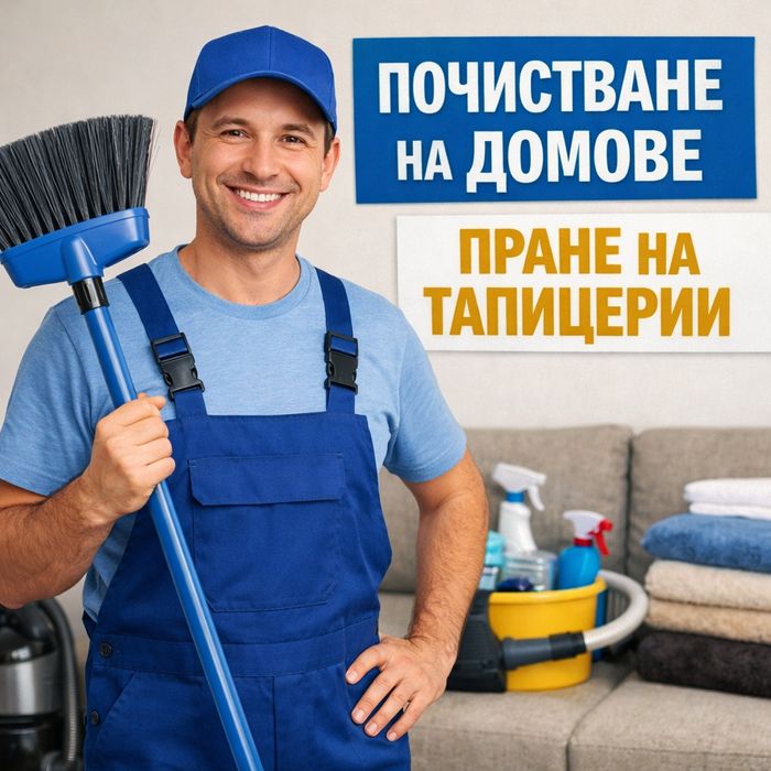 Почистване на домове,складови помощения