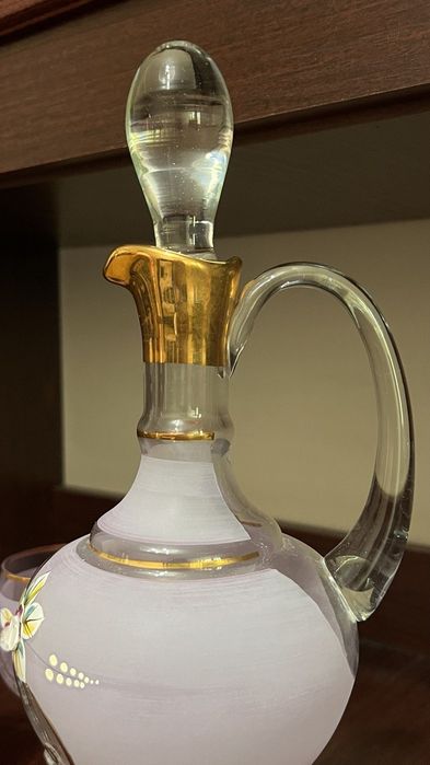 Комплект из 6 бокалов и графина "BOHEMIA" чешского производства