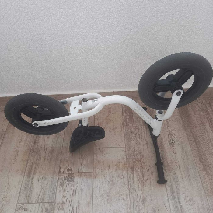 Детски велосипед без педали B TWIN , 10 инча, бяло/ черно