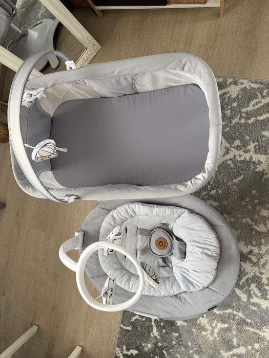 Balansoar si landou, Lionelo, Rotative 360, Ecran tactil si telecomanda, Electric, Scaun reglabil