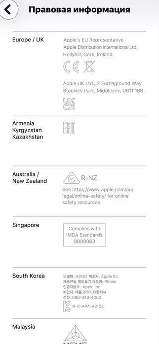 Apple iPhone 15 pro EAC