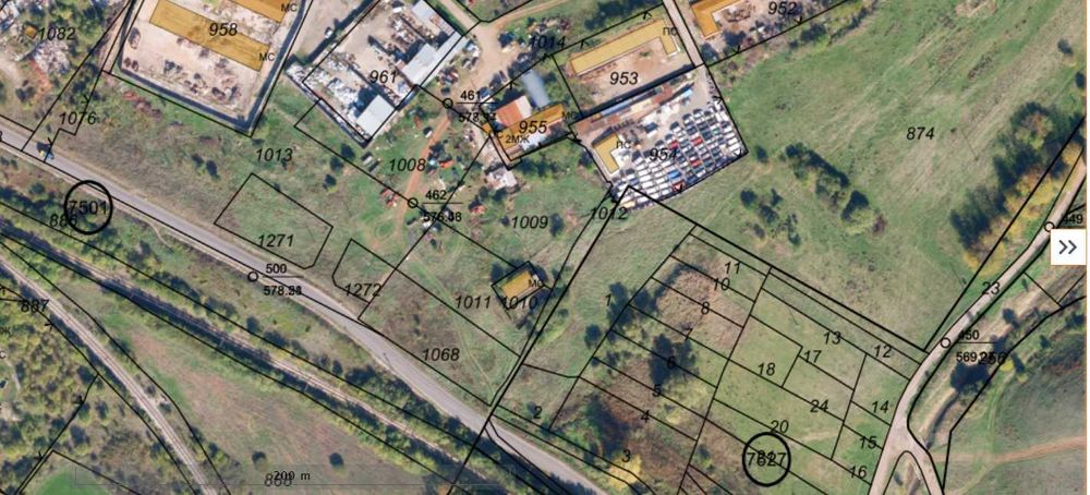 Працел в с. Яна- 7534кв.м