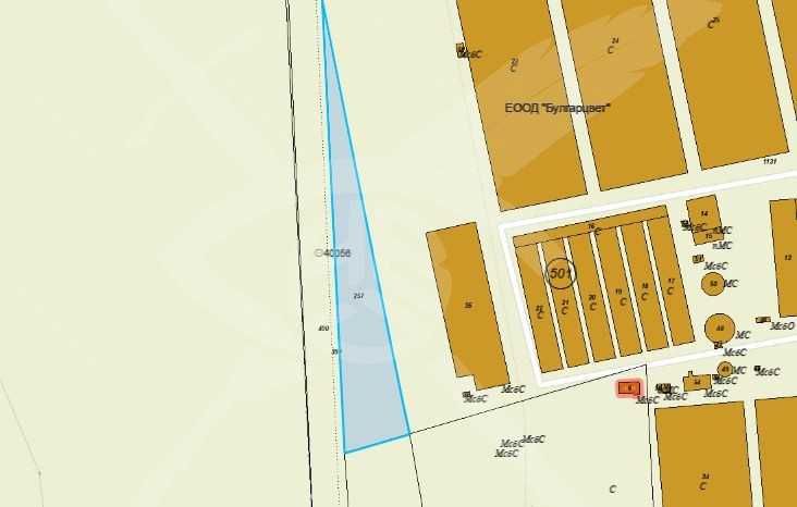 Парцел в Северен, в регулация и лице на главен път.