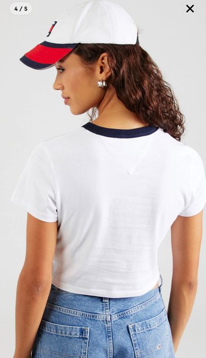 Tricou Tommy Jeans alb