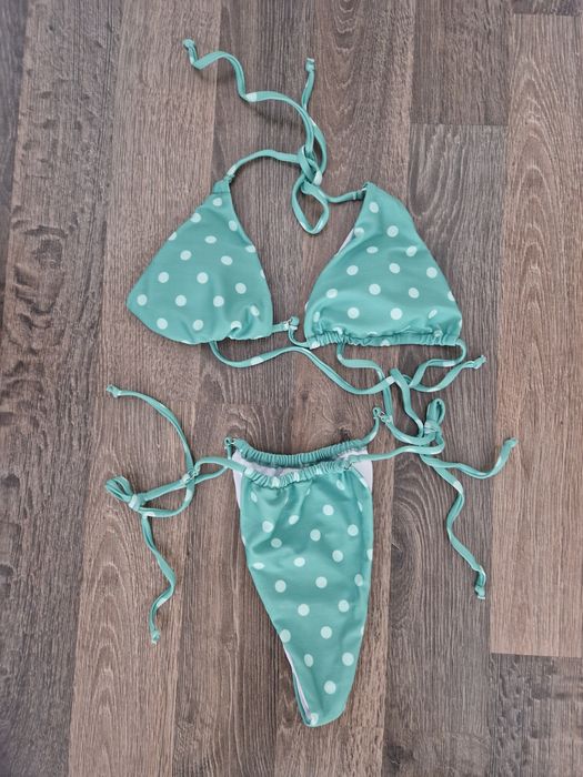 Costum de baie 2 piese verde