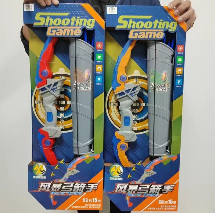 Лук со стрелами светится новый в коробке