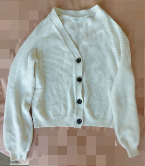 H&M плетена жилетка v-образно деколте