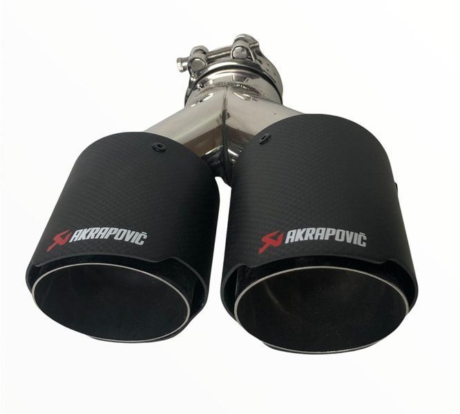 Накрайник за ауспух Akrapovic №3315 Двоен Y Карбон мат