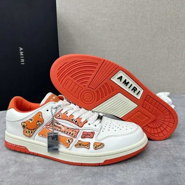 Amiri Skel Top Low "Orange Bandana"