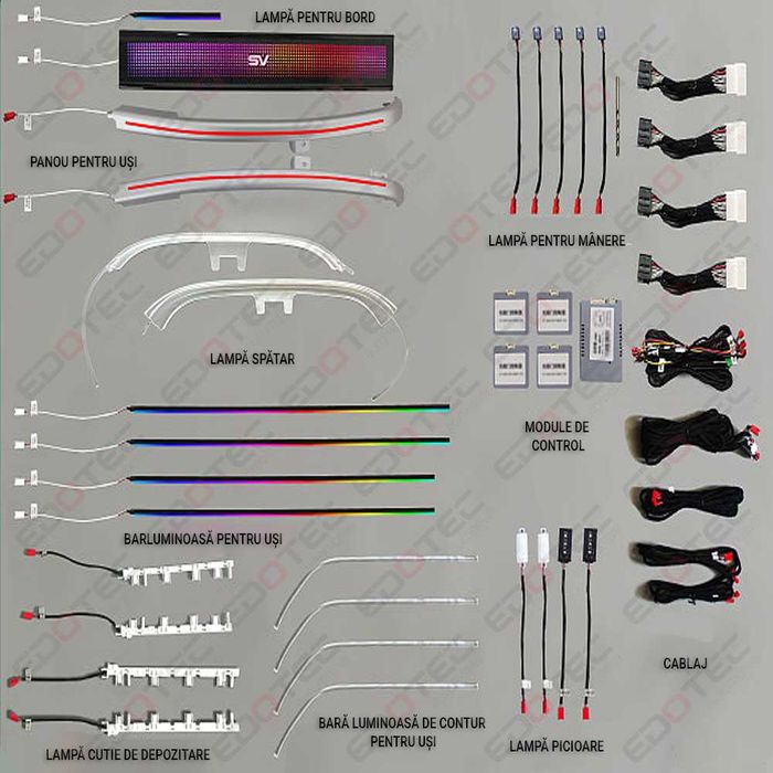 Lumini ambientale LED dedicate LAND ROVER