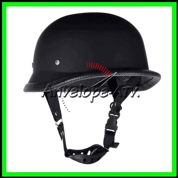 Casca moto Chopper Nazy WW2 Nazist German - Negru Mat - M, L, XL