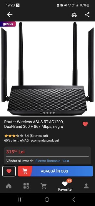 Router Asus AC1200