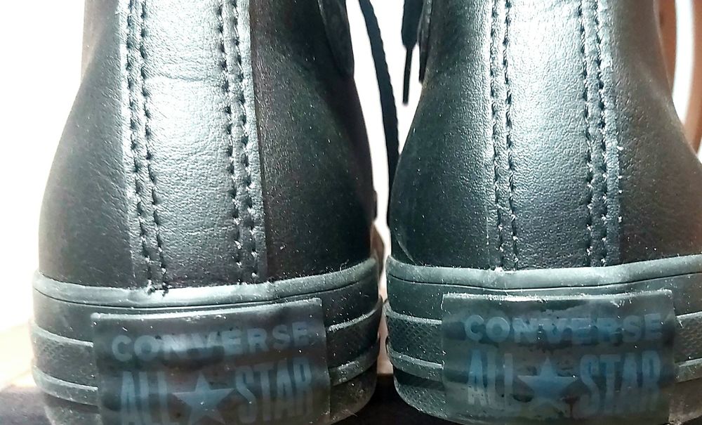Ghete Converse Chuck Taylor All Star Rubber/Leather – Noi – Mărimea 38